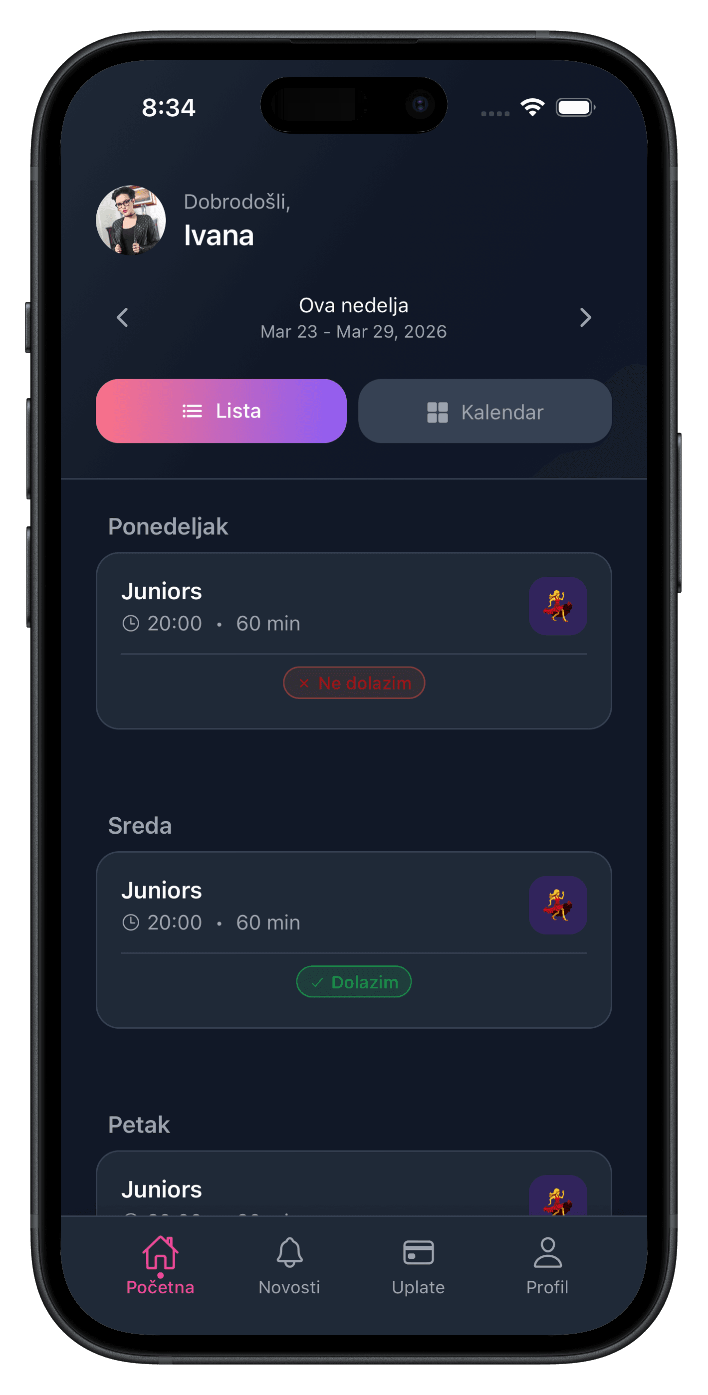 Blissio: Raspored koji svi vide
